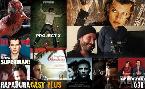 Homem-Aranha, Projeto X, Resident Evil 5, Superman, Os Descendentes, Millennium e J. Edgar